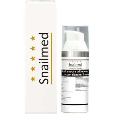 Maska regenerująca - nocna odbudowa 30ml - Snailmed Czysty Śluz Ślimaka Maska regenerująca - nocna odbudowa 30ml - Snailmed Czysty Śluz Ślimaka