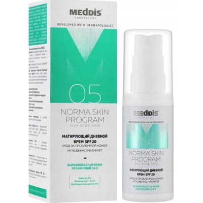 MEDDIS Matujący krem do twarzy spf 20, 30 ml MEDDIS Matujący krem do twarzy spf 20, 30 ml