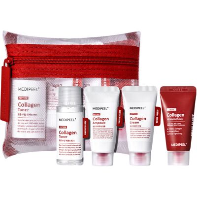 MEDI-PEEL Zestaw miniatur do twarzy z kolagenem i bakteriami Lactobacillus Red Lacto Collagen Skin Care Trial Kit MEDI-PEEL Zestaw miniatur do twarzy z kolagenem i bakteriami Lactobacillus Red Lacto Collagen Skin Care Trial Kit