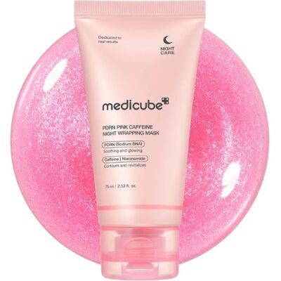 Medicube - PDRN Pink Caffeine Night Wrapping Mask, 75 ml - intensywna maska na noc Medicube - PDRN Pink Caffeine Night Wrapping Mask, 75 ml - intensywna maska na noc