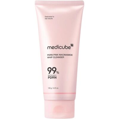 Medicube PDRN PINK NIACINEAMIDE WHIP CLEANSER 120g pianka do mycia twarzy Medicube PDRN PINK NIACINEAMIDE WHIP CLEANSER 120g pianka do mycia twarzy