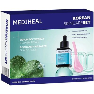 Mediheal Korean Skincare Set zestaw serum do twarzy 40ml + szklany masażer Mediheal Korean Skincare Set zestaw serum do twarzy 40ml + szklany masażer