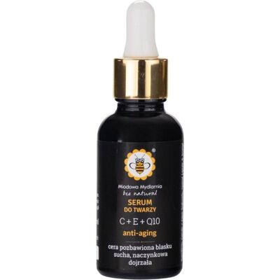 Miodowa Mydlarnia - Serum przeciwstarzeniowe C+E+Q10 - 30ml Miodowa Mydlarnia - Serum przeciwstarzeniowe C+E+Q10 - 30ml