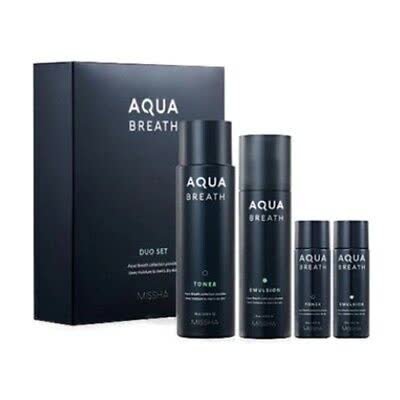 Missha, For Men Aqua Breath Duo Set - Zestaw kosmetyków, 4 szt. Missha, For Men Aqua Breath Duo Set - Zestaw kosmetyków, 4 szt.