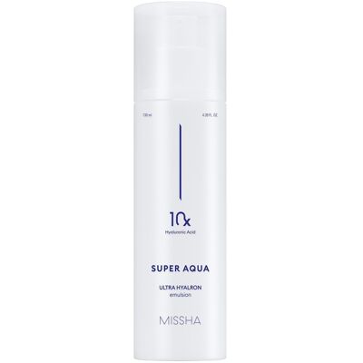 Missha Super Aqua Ultra Hyalron Emulsion - Nawilżenie, Wrażliwa skóra, Rozświetlenie Missha Super Aqua Ultra Hyalron Emulsion - Nawilżenie, Wrażliwa skóra, Rozświetlenie
