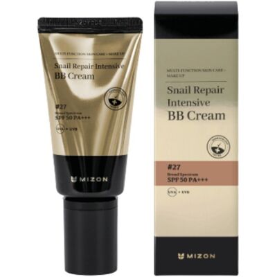 Cc Mizon Snail Repair Intensive Bb Cream #27 Spf50 50 Ml - Krem Bb Ze Śluzem Ślimaka Cc Mizon Snail Repair Intensive Bb Cream #27 Spf50 50 Ml - Krem Bb Ze Śluzem Ślimaka