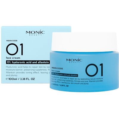 Monic Beauty Krem do twarzy 100 ml 01. Hyaluronic acid and allantoin Monic Beauty Krem do twarzy 100 ml 01. Hyaluronic acid and allantoin