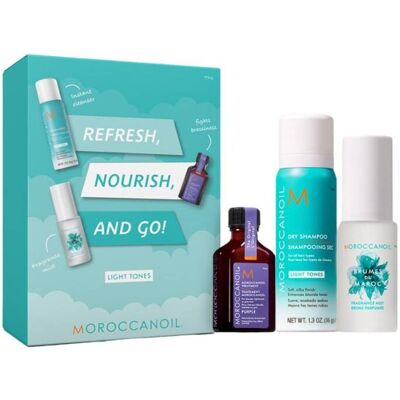 Moroccanoil Refresh, Nourish And Go - Light Tones KIT Moroccanoil Refresh, Nourish And Go - Light Tones KIT