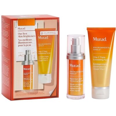 Murad Our Best Skin Brighteners zestaw serum redukujące przebarwienia 30ml + peeling do twarzy 80ml Murad Our Best Skin Brighteners zestaw serum redukujące przebarwienia 30ml + peeling do twarzy 80ml