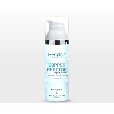 MYCODE COPPER PEPTIDE SUPER POWER maska liftingująca w kremie 30ml MYCODE COPPER PEPTIDE SUPER POWER maska liftingująca w kremie 30ml
