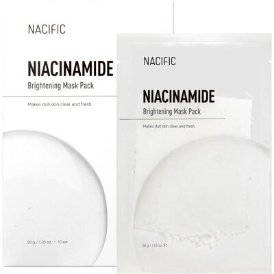 NACIFIC NIACINAMIDE BRIGHTENING MASK Rozjaśniające maski w płachcie 10 szt. NACIFIC NIACINAMIDE BRIGHTENING MASK Rozjaśniające maski w płachcie 10 szt.