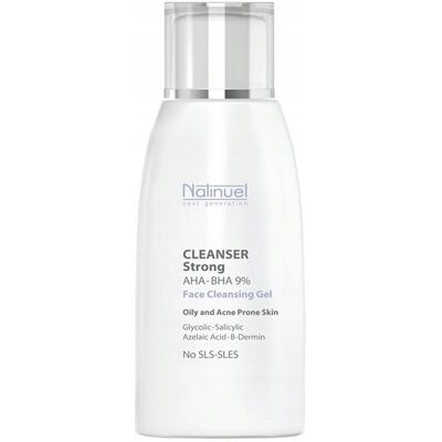 NATINUEL Cleanser Strong 9% Żel oczyszczający do cery tłustej trądzikowej 1 NATINUEL Cleanser Strong 9% Żel oczyszczający do cery tłustej trądzikowej 1