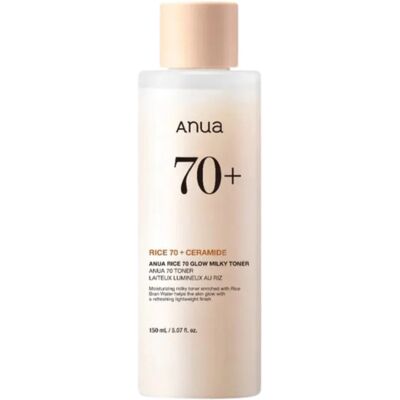 Nawilżający ryżowy tonik do twarzy Anua Rice 70 Glow Milky Toner, 150ml Nawilżający ryżowy tonik do twarzy Anua Rice 70 Glow Milky Toner, 150ml