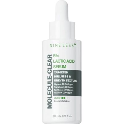 NINE LESS Molecule-Clear Lactic Acid Serum, 30 ml - Delikatnie złuszczające serum z kwasem mlekowym NINE LESS Molecule-Clear Lactic Acid Serum, 30 ml - Delikatnie złuszczające serum z kwasem mlekowym