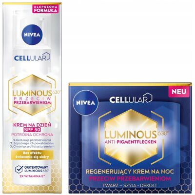 NIVEA CELLULAR LUMINOUS630 Krem na przebarwienia na dzień SPF50 + Na noc NIVEA CELLULAR LUMINOUS630 Krem na przebarwienia na dzień SPF50 + Na noc