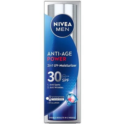 Nivea, Men Anti-Age Power nawilżający krem do twarzy SPF30 50ml Nivea, Men Anti-Age Power nawilżający krem do twarzy SPF30 50ml