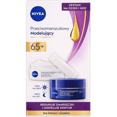 Nivea Przeciwzmarszczkowy + Modelujący zestaw krem do twarzy na dzień i noc 2x50ml Nivea Przeciwzmarszczkowy + Modelujący zestaw krem do twarzy na dzień i noc 2x50ml