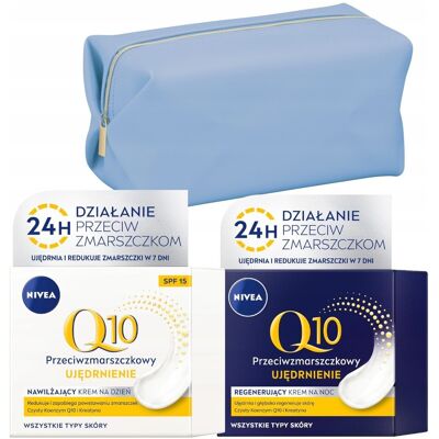 NIVEA Q10 Krem przeciwzmarszczkowy nawilżający na Dzień 50ml i Noc 50ml NIVEA Q10 Krem przeciwzmarszczkowy nawilżający na Dzień 50ml i Noc 50ml