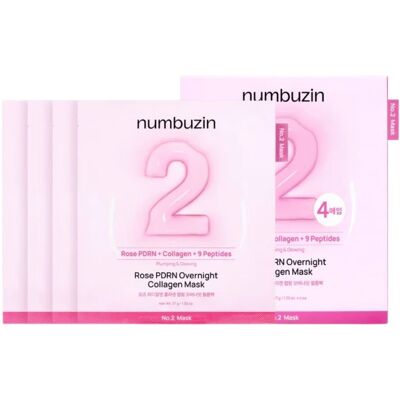 Numbuzin No.2 Maska Nocna Kolagenowa Żelowa Regeneracja Ujędrnienie 4 szt Numbuzin No.2 Maska Nocna Kolagenowa Żelowa Regeneracja Ujędrnienie 4 szt