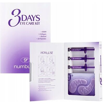 numbuzin No.9 3Days Eye Care Kit Zestaw pod Oczy Serum + Płatki 3-dniowy numbuzin No.9 3Days Eye Care Kit Zestaw pod Oczy Serum + Płatki 3-dniowy