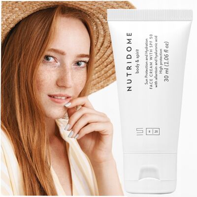 KREM do twarzy z FILTREM SPF 50 do twarzy z alantoiną NAWIŻAJĄCY NUTRIDOME KREM do twarzy z FILTREM SPF 50 do twarzy z alantoiną NAWIŻAJĄCY NUTRIDOME