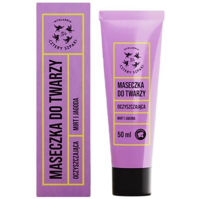Oczyszczająca maseczka do twarzy Mirt i Jagoda 50ml Oczyszczająca maseczka do twarzy Mirt i Jagoda 50ml