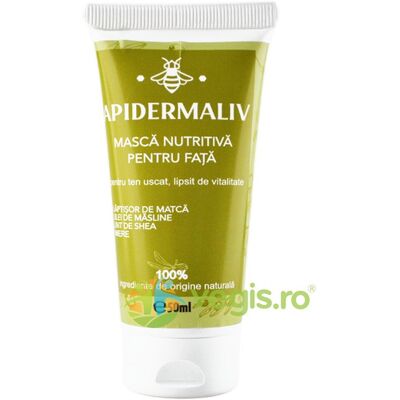 Odżywcza maska do twarzy z mleczkiem pszczelim i miodem Apidermaliv 50ml Odżywcza maska do twarzy z mleczkiem pszczelim i miodem Apidermaliv 50ml