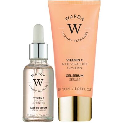 Olejowe serum witamina C 30 ml + żelowe serum Vitamin C Glow Boost 30 ml Olejowe serum witamina C 30 ml + żelowe serum Vitamin C Glow Boost 30 ml