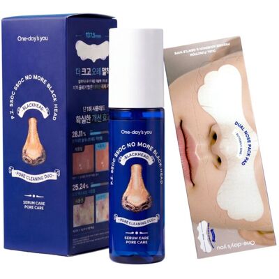 ONE-DAY’S YOU NO MORE BLACKHEAD Zestaw do pielęgnacji skóry skłonnej do zaskórników 100 ml + 15 szt. ONE-DAY’S YOU NO MORE BLACKHEAD Zestaw do pielęgnacji skóry skłonnej do zaskórników 100 ml + 15 szt.