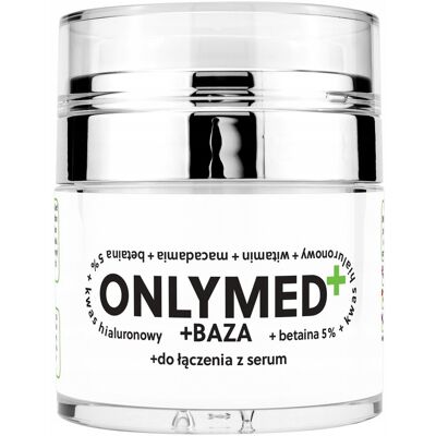 Onlymed, Nawilżający łagodzący krem baza do łączenia z serum, 50ml Onlymed, Nawilżający łagodzący krem baza do łączenia z serum, 50ml