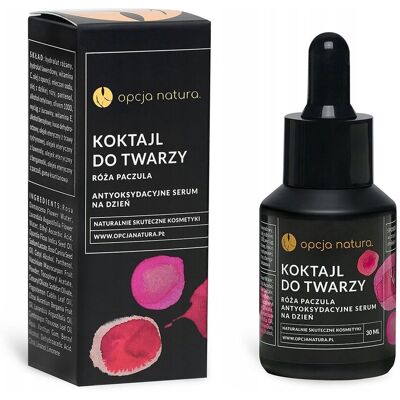 Opcja Natura, Serum Antyoksydacyjne Koktajl Twarzy, 30ml Opcja Natura, Serum Antyoksydacyjne Koktajl Twarzy, 30ml