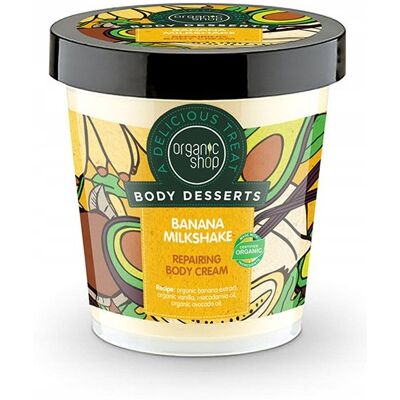 Organiczny Krem Ciała Milkshake Bananowy - Typ Ciała Organiczny Krem Ciała Milkshake Bananowy - Typ Ciała