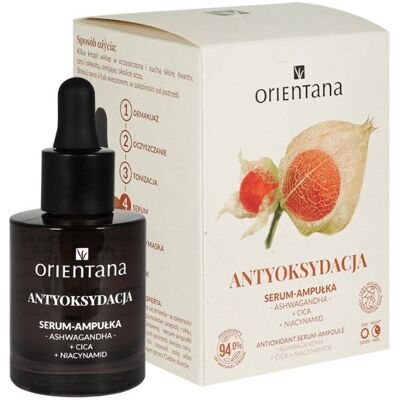 ORIENTANA - Ampułka/Serum Antyoksydacyjne - Ashwagandha Cica Niacynamid ORIENTANA - Ampułka/Serum Antyoksydacyjne - Ashwagandha Cica Niacynamid