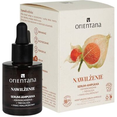 ORIENTANA - Ampułka/Serum Nawilżające - Ashwagandha Trehaloza Kwas Hialuronowy, 30ml ORIENTANA - Ampułka/Serum Nawilżające - Ashwagandha Trehaloza Kwas Hialuronowy, 30ml