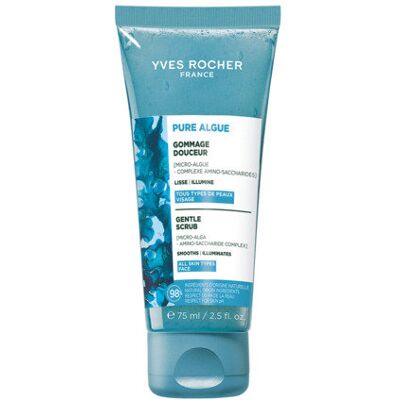 Peeling do twarzy rozświetlający z mikroalgą YVES ROCHER 75 ml Peeling do twarzy rozświetlający z mikroalgą YVES ROCHER 75 ml