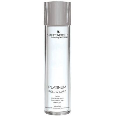 Peel & Cure Platynowy Krem-Kompres Na Noc, 50ml, Chantarelle Platinum Ultra Cure Anti-Ageing Night Compress-Cream Face And Eyes Peel & Cure Platynowy Krem-Kompres Na Noc, 50ml, Chantarelle Platinum Ultra Cure Anti-Ageing Night Compress-Cream Face And Eyes