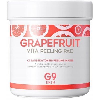 PŁATKI PEELINGUJĄCE DO TWARZY 100 SZTUK G9SKIN GRAPEFRUIT VITA PEELING PAD PŁATKI PEELINGUJĄCE DO TWARZY 100 SZTUK G9SKIN GRAPEFRUIT VITA PEELING PAD