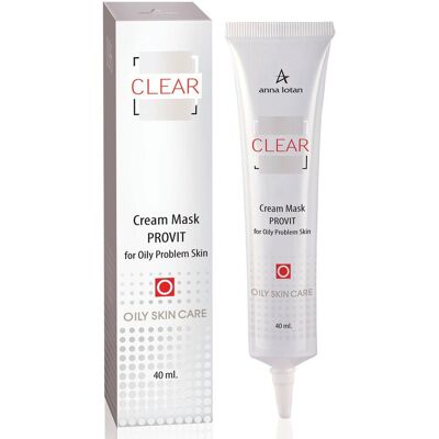 Provit - maseczka do cery trądzikowej przeciw wypryskom Anna Lotan 40 ml ( 153 ) Clear-40 ml Provit - maseczka do cery trądzikowej przeciw wypryskom Anna Lotan 40 ml ( 153 ) Clear-40 ml