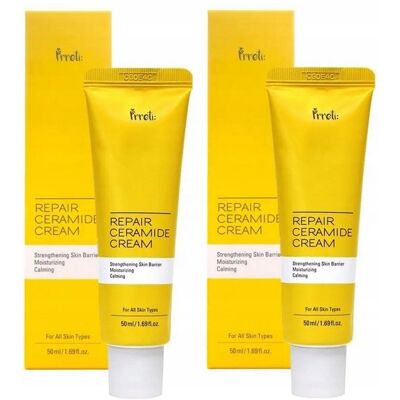 PRRETI Repair Ceramide Krem wielozadaniowy do twarzy na dzień 50 ml x 2szt PRRETI Repair Ceramide Krem wielozadaniowy do twarzy na dzień 50 ml x 2szt