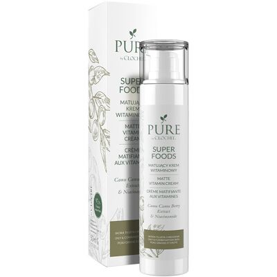 Pure By Clochee Super Foods Matujący Krem Witaminowy 50ml Pure By Clochee Super Foods Matujący Krem Witaminowy 50ml
