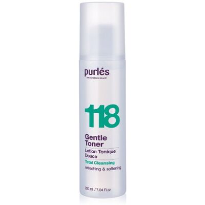 Purles 118 Gentle Toner - delikatny, odświeżający tonik do demakijażu 200ml Purles 118 Gentle Toner - delikatny, odświeżający tonik do demakijażu 200ml