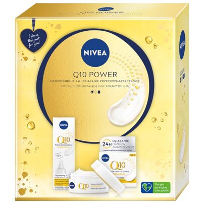 Q10 Power zestaw prezentowy przeciwzmarszczkowy krem na dzień SPF15 50ml + ujędrniający krem pod oczy 15ml Q10 Power zestaw prezentowy przeciwzmarszczkowy krem na dzień SPF15 50ml + ujędrniający krem pod oczy 15ml
