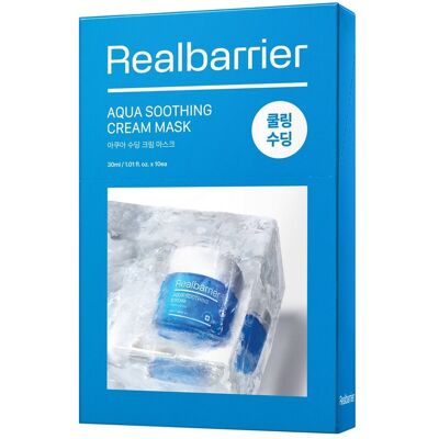 REAL BARRIER AQUA SOOTHING CREAM MASK Głęboko nawilżająca maska w płachcie 30 ml (10 szt.) REAL BARRIER AQUA SOOTHING CREAM MASK Głęboko nawilżająca maska w płachcie 30 ml (10 szt.)