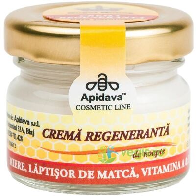 Regenerujący krem na noc z miodem, mleczkiem pszczelim, witaminą A, E 30ml Regenerujący krem na noc z miodem, mleczkiem pszczelim, witaminą A, E 30ml