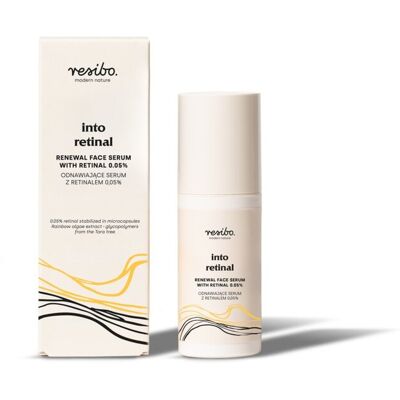 Resibo, INTO RETINAL odnawiające serum z retinalem 0,05% 30 ml Resibo, INTO RETINAL odnawiające serum z retinalem 0,05% 30 ml