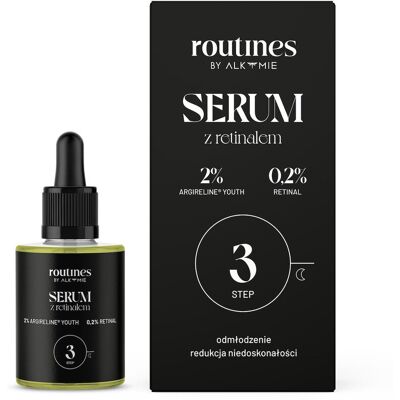 ROUTINES Serum z retinalem na noc na zmarszczki STEP 3 15ml ROUTINES Serum z retinalem na noc na zmarszczki STEP 3 15ml