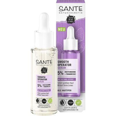 Sante, Serum Wygładzające Z Efektem Retinolu 5% - Fasola Indyjska I Parakress, 30ml Sante, Serum Wygładzające Z Efektem Retinolu 5% - Fasola Indyjska I Parakress, 30ml