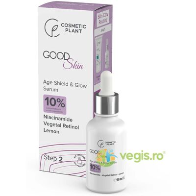 Serum Age Shield & Glow z niacynamidem, retinolem roślinnym i ekstraktem z cytryny Good Skin 30ml Serum Age Shield & Glow z niacynamidem, retinolem roślinnym i ekstraktem z cytryny Good Skin 30ml
