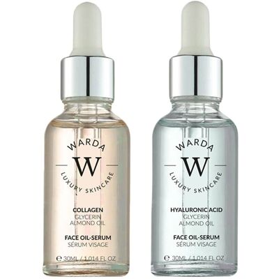 Serum Olejkowe Z Kwasem Hialuronowym Hydration Boost 30Ml + Serum Olejkowe Collagenskin Lifter Boost 30Ml Serum Olejkowe Z Kwasem Hialuronowym Hydration Boost 30Ml + Serum Olejkowe Collagenskin Lifter Boost 30Ml