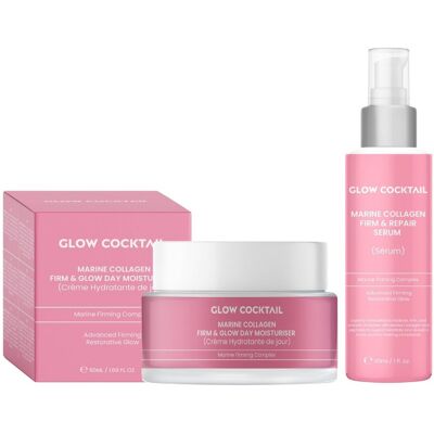 Serum ujędrniająco-regenerujące z kolagenem morskim 30 ml + krem nawilżający na dzień ujędrniająco-rozświetlający z kolagenem morskim 50 ml Serum ujędrniająco-regenerujące z kolagenem morskim 30 ml + krem nawilżający na dzień ujędrniająco-rozświetlający z kolagenem morskim 50 ml